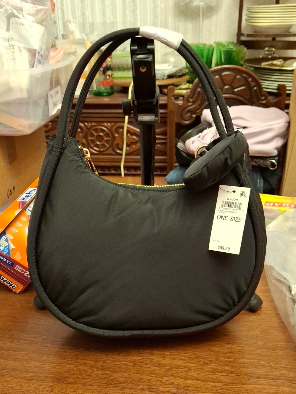 On 34th Black Purse NWT